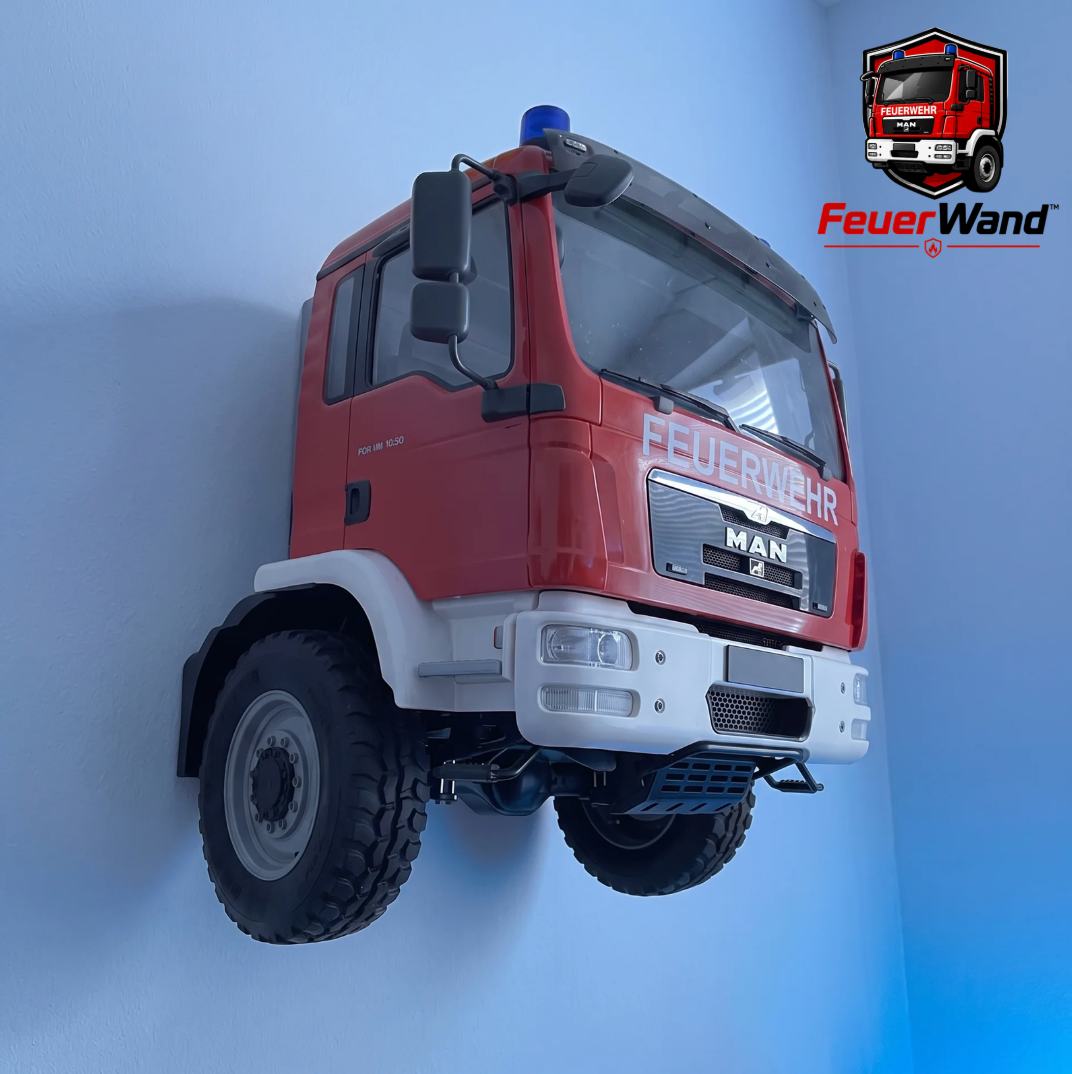 Feuerwehrwagen 3D Wanddeko